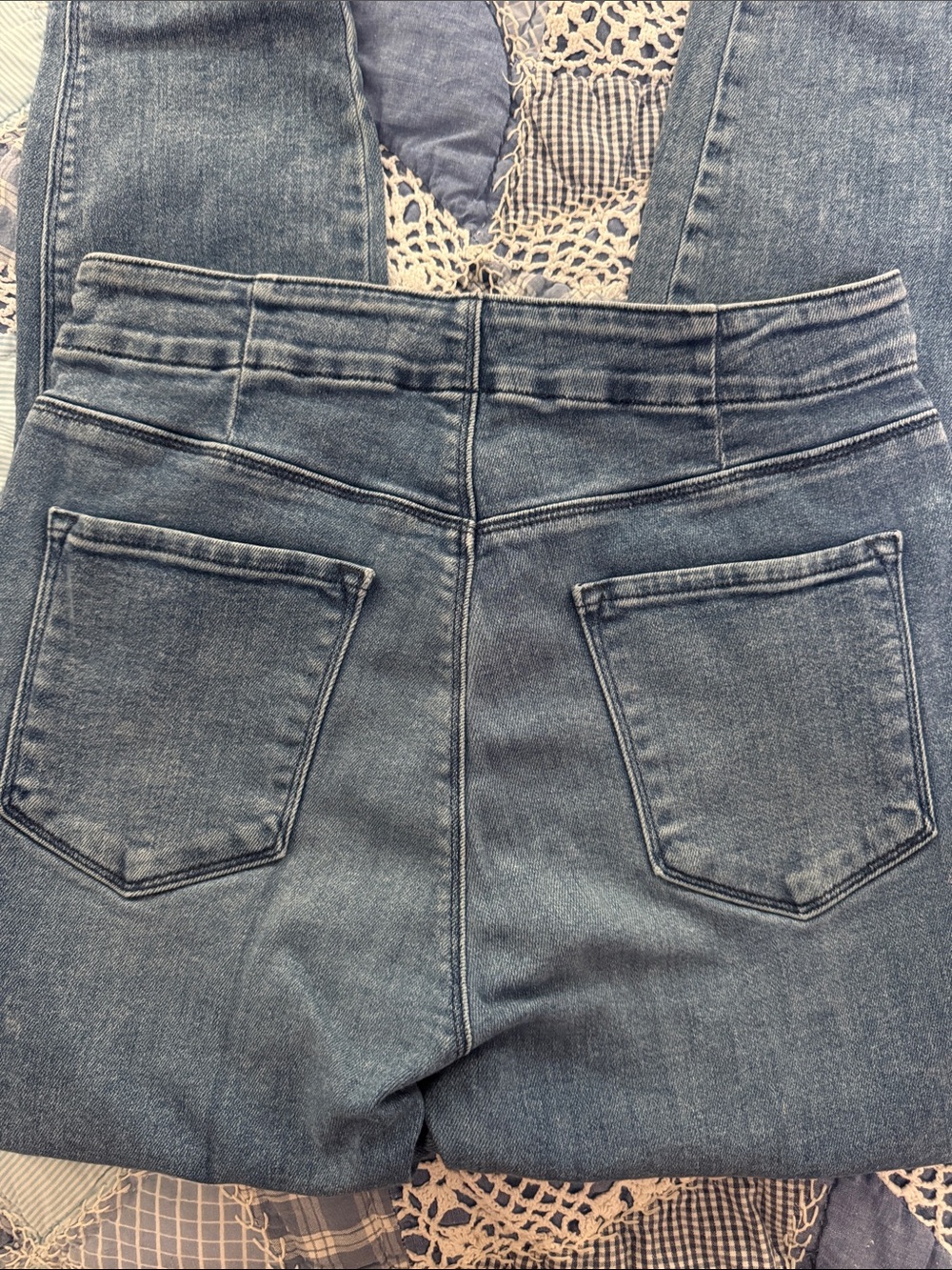 J Brand High-Rise Button-Fly Jeans in Medium Blue - Picture 2 of 5